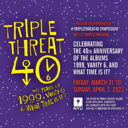 Prince #TripleThreat40 Symposium Graphic
